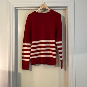 Striped knit sweater